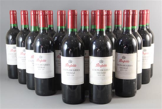 Twenty four bottles of Penfolds Coonawarra Shiraz Bin 128 Vintage 1998